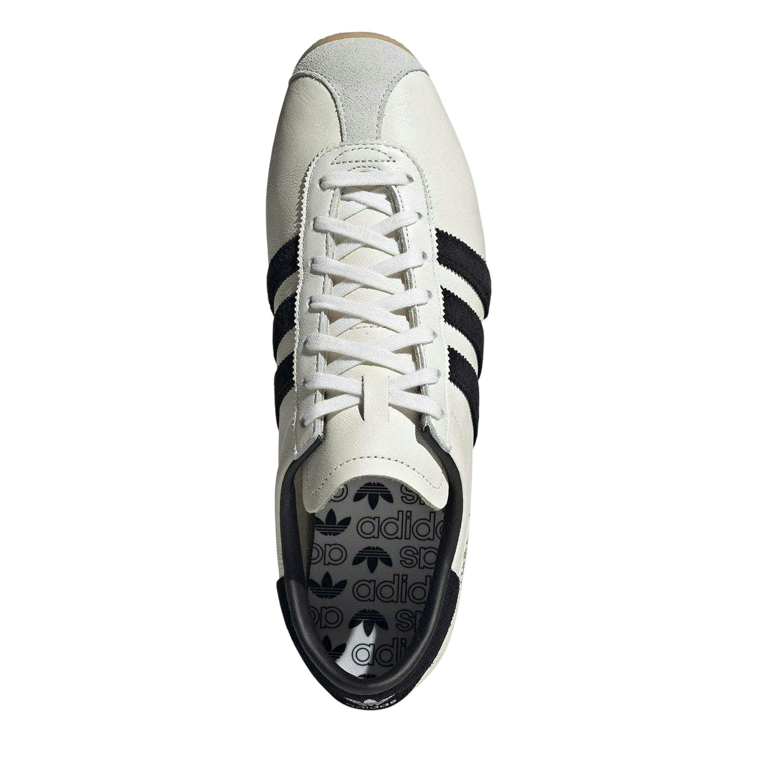Adidas Men's White/Black Paris Leather Flat Trainers - 7 Uk - 100% Mixed