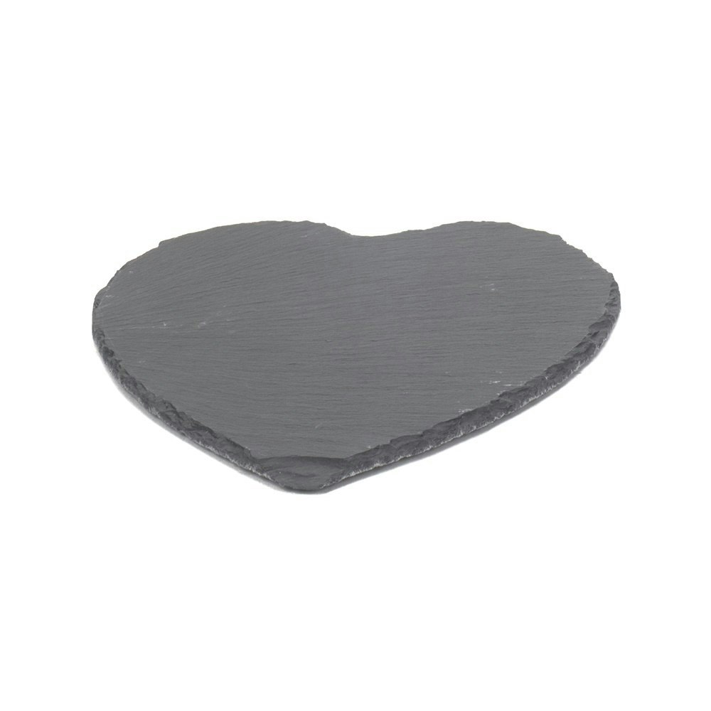 Rackhams Red Heart-Shaped Slate Cheese Board