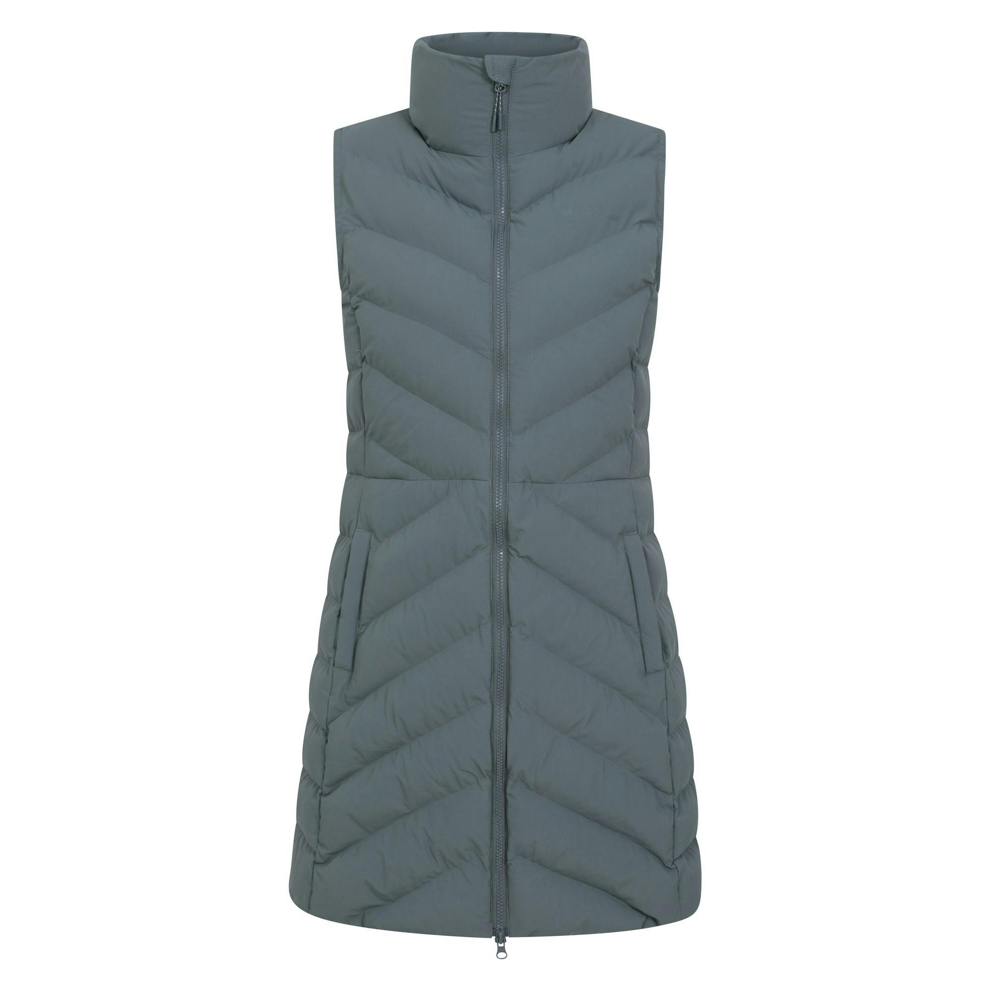 Mountain Warehouse Women's Green Anmore Padded Gilet - Khaki - 10 Uk - Khaki - 100% Polyester