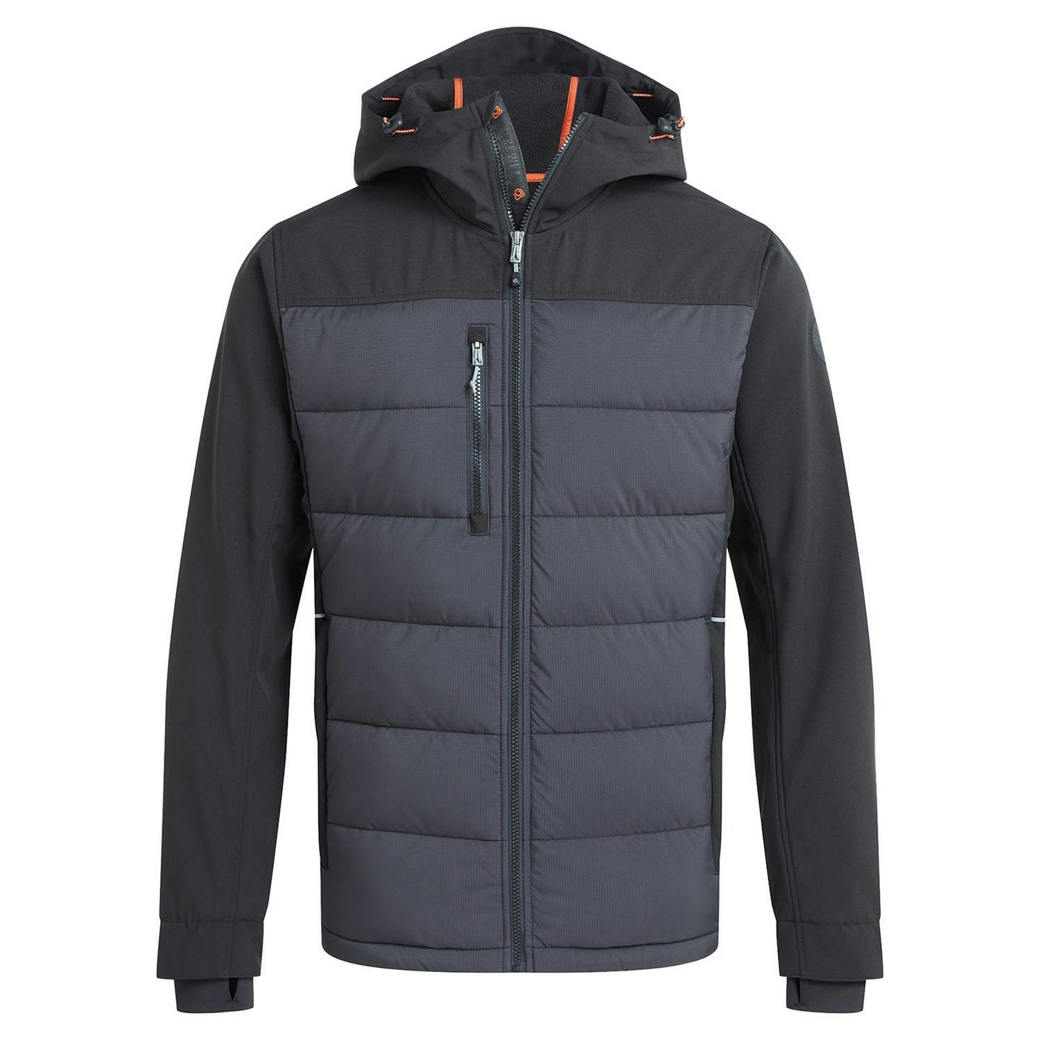 Craghoppers Men's Black/Grey Castleford Hybrid Jacket - /Carbon - Xxl - /Carbon - 100% Mixed