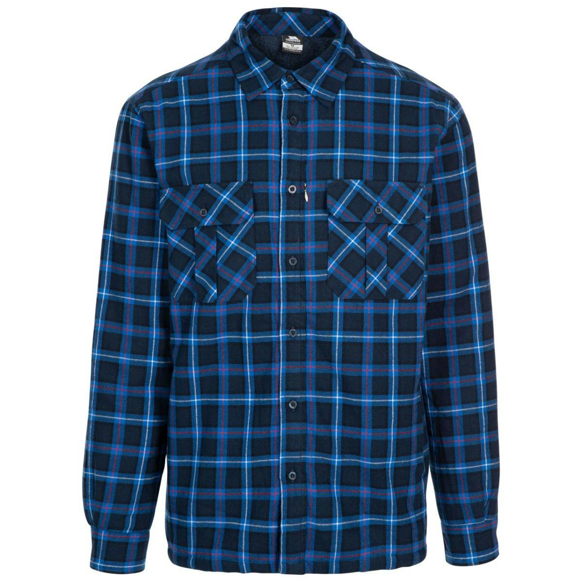 Trespass Men's Dark/Blue Rapeseed Check Shirt - Xxl - 100% Cotton