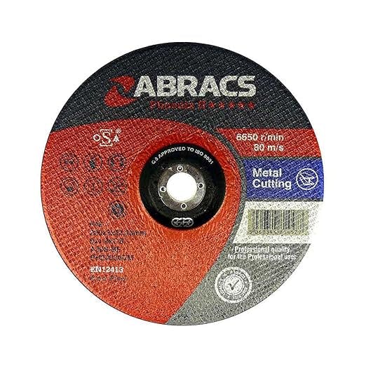 Rackhams Ph23030fm Phoenix Ii Flat Metal Cutting Disc, 230Mm X 3Mm X 22Mm