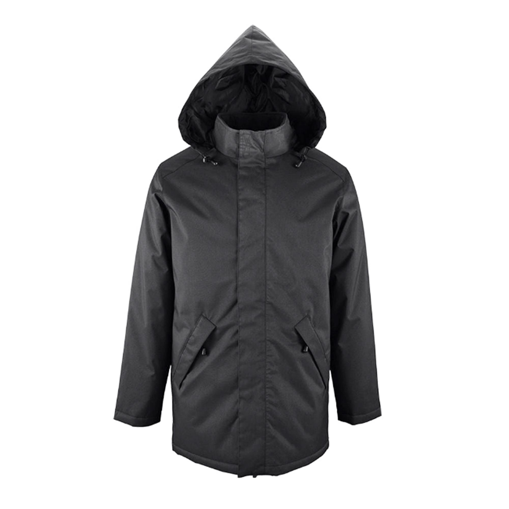 Sol's Men's Charcoal Robyn Padded Jacket In | : 2XL - Image 2