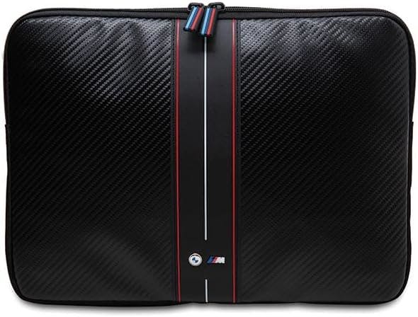 Bmw Red/Black Carbon And Stripe Sleeve For 16" Laptop - Bmcs16comscakr