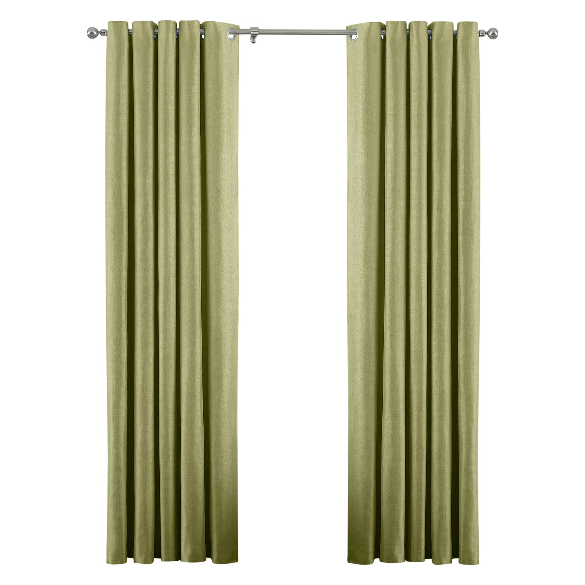 Riva Home Green Atlantic Eyelet Ringtop Curtains - 168 X 137Cm - 100% Polyester