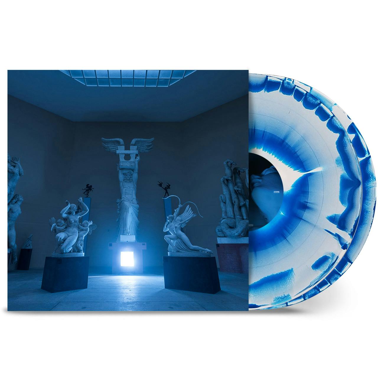 Eyesore Merch White/Blue Perturbator 'Age Of Aquarius' 2Lp Inkspot Vinyl