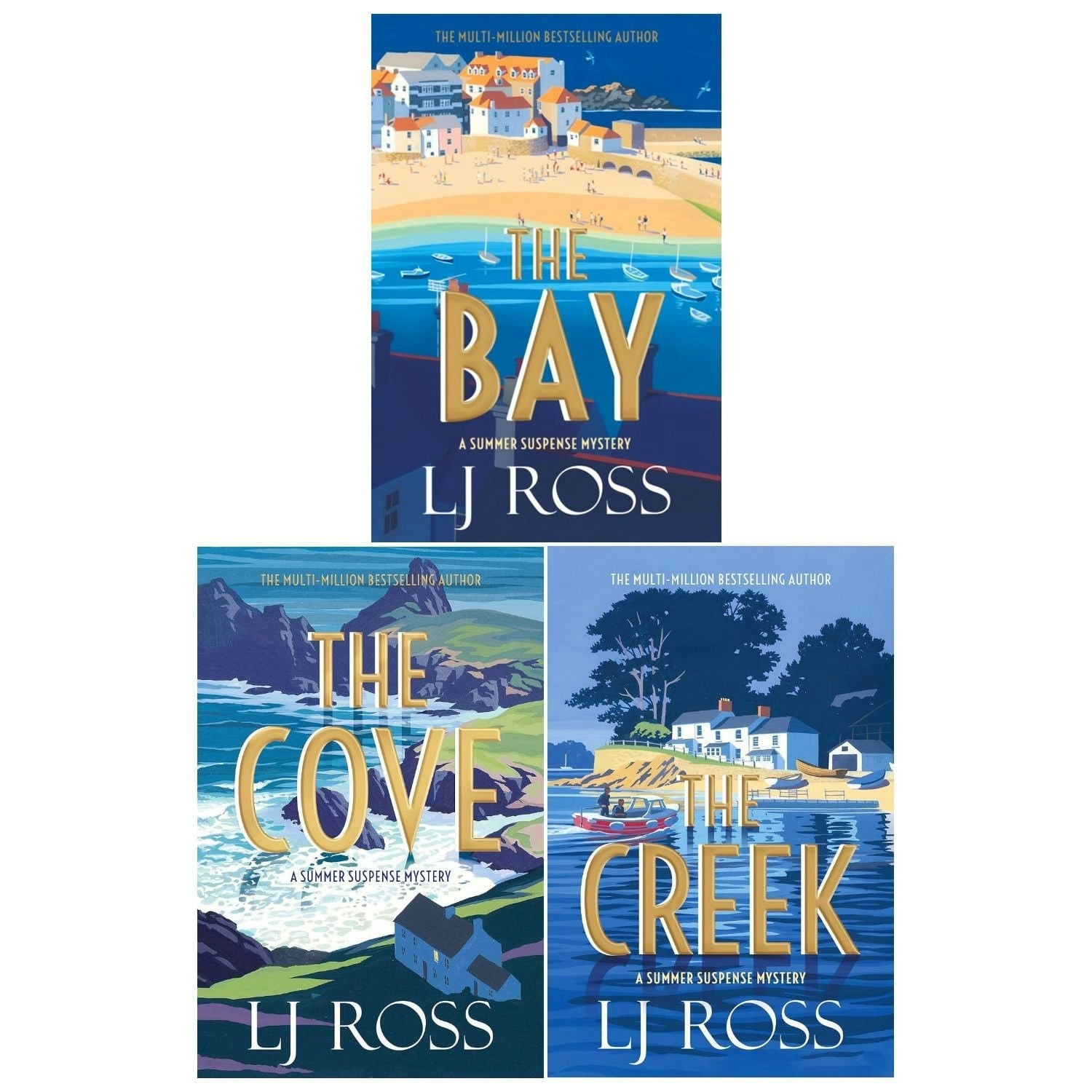 LJ Ross Summer Suspense Mysteries 2 Books Set (The Creek, The Cove) Paperback - Image 2