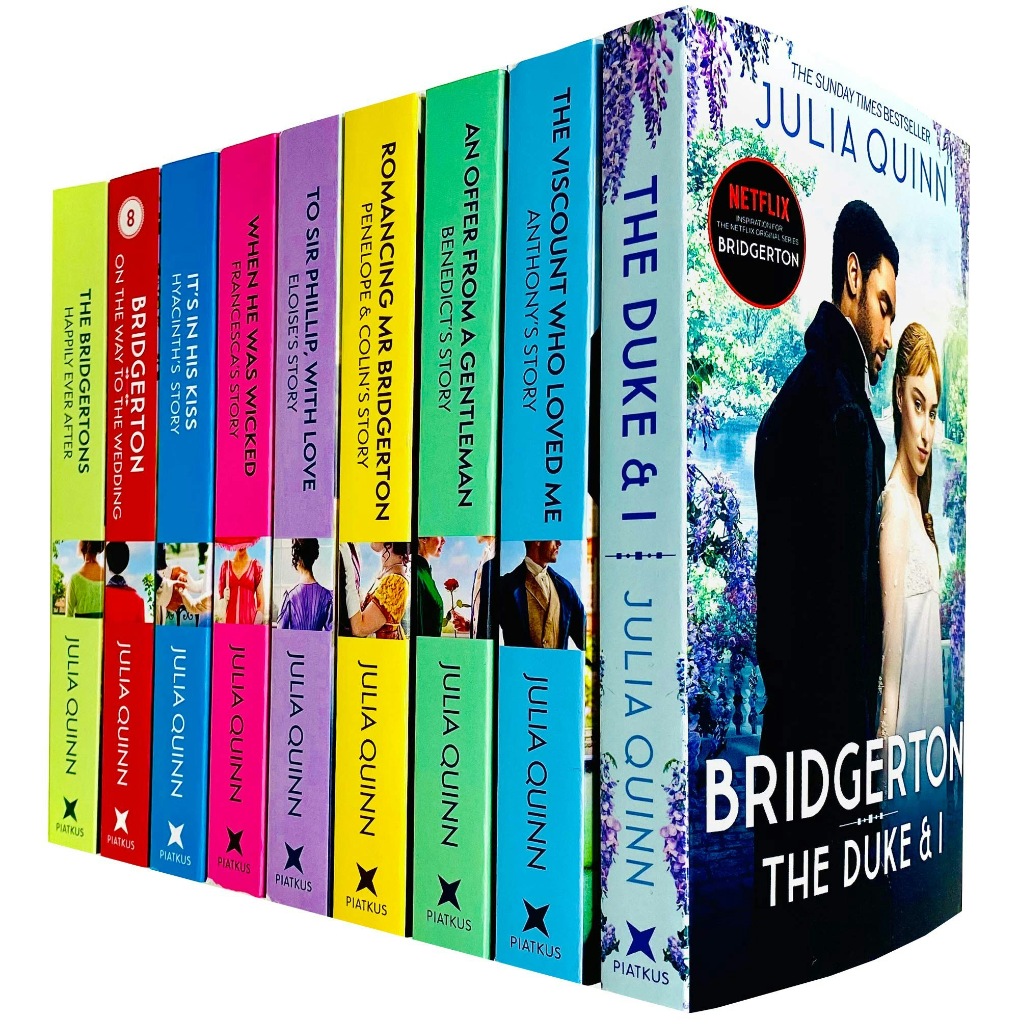 Little Brown Brown Little Bridgerton Family Book Series Complete Books 1-9 Collection Set By Julia Quinn Netflix