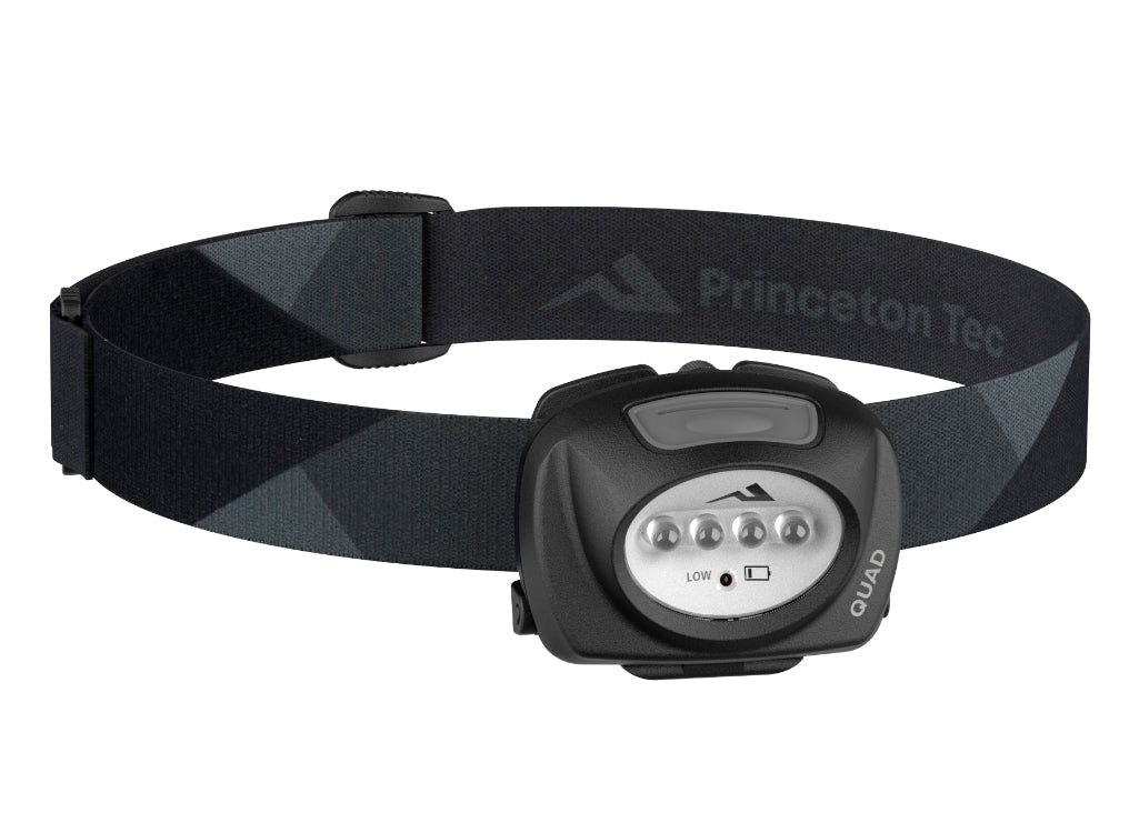 Rackhams Black Quad Led Head Torch