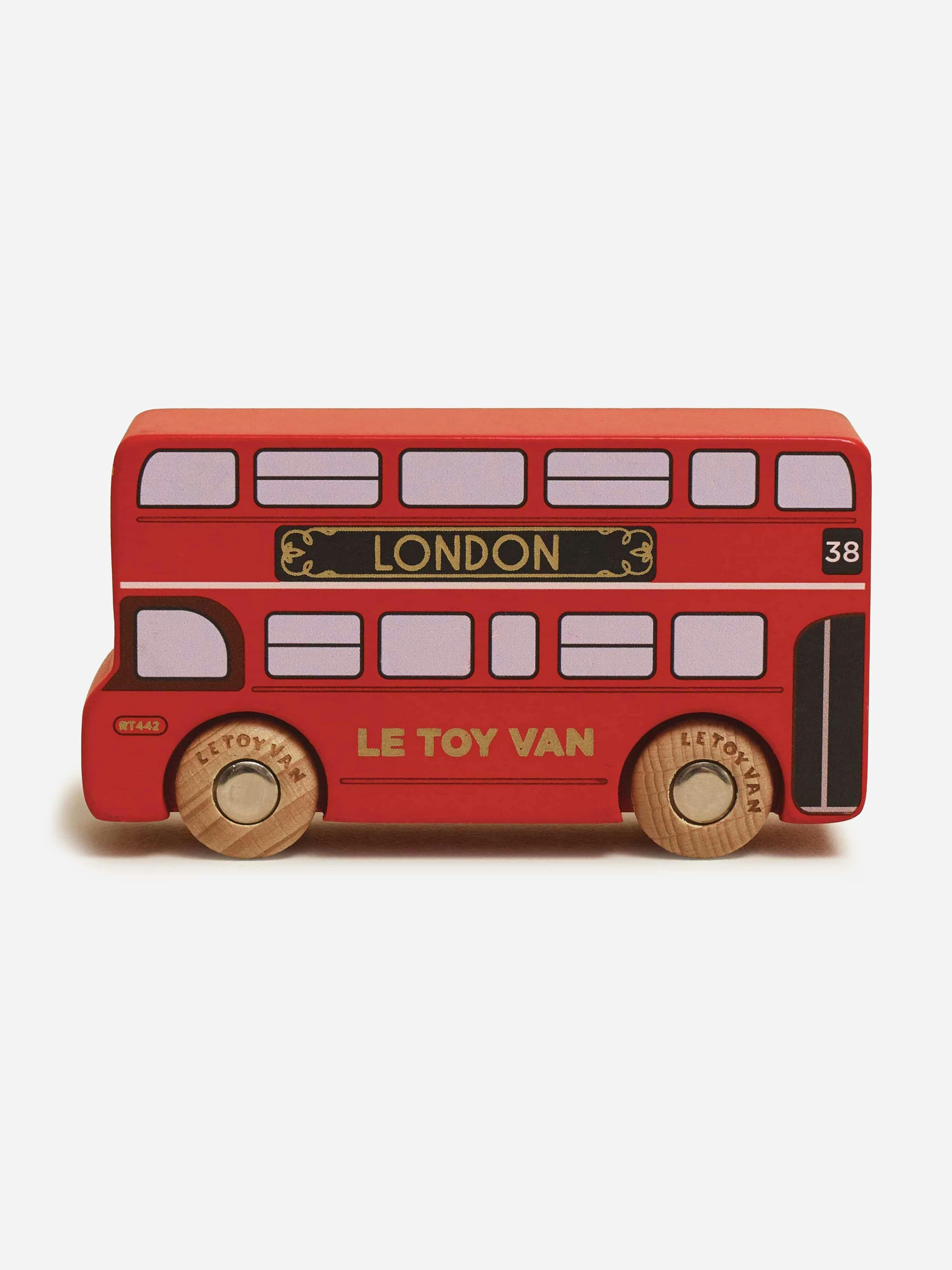 Le Toy Van Red Ben Wooden Toy Bus - One Size