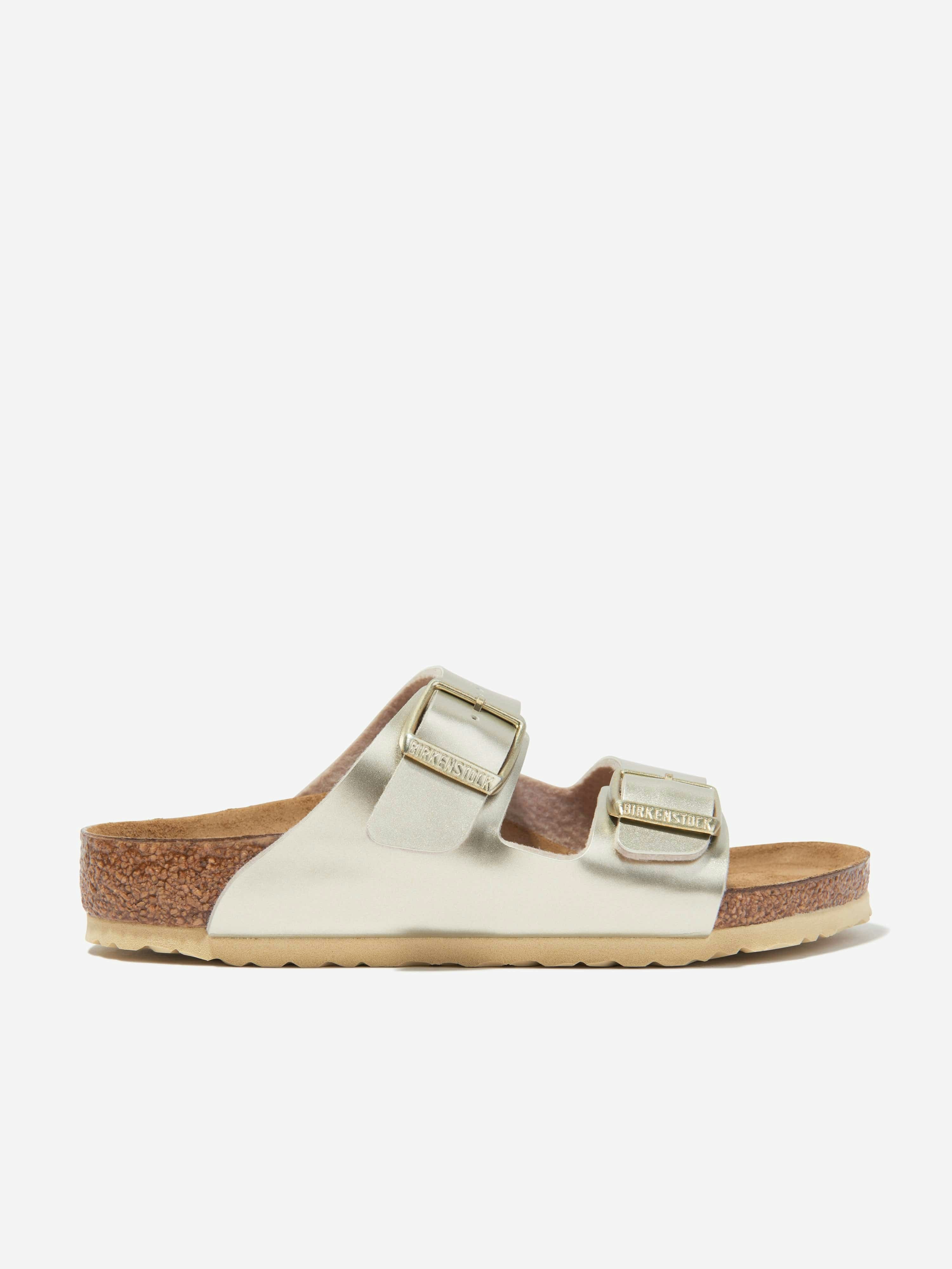 Birkenstock Girls Gold Arizona Classic Metallic Sandals In - Eu 29 Uk 11