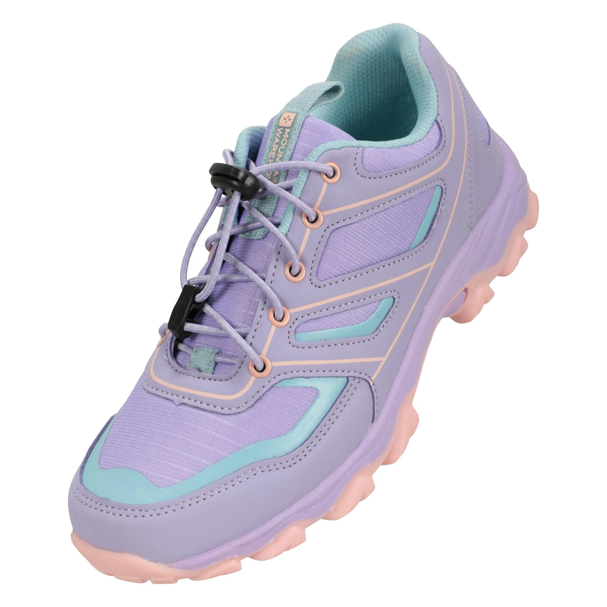 Mountain Warehouse Purple Kids Approach Running Trainers - 4 Uk - 40% Synthetic/30% Textile/10% Phylon/10% Eva/10% Mesh