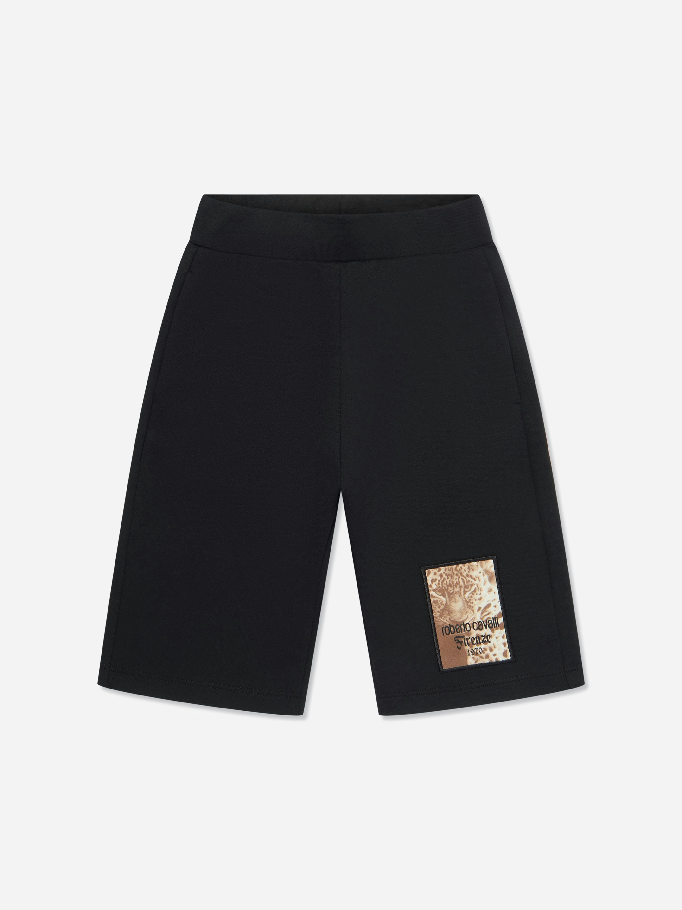 Roberto Cavalli Boys Black Bermuda Shorts In - 8 Yrs