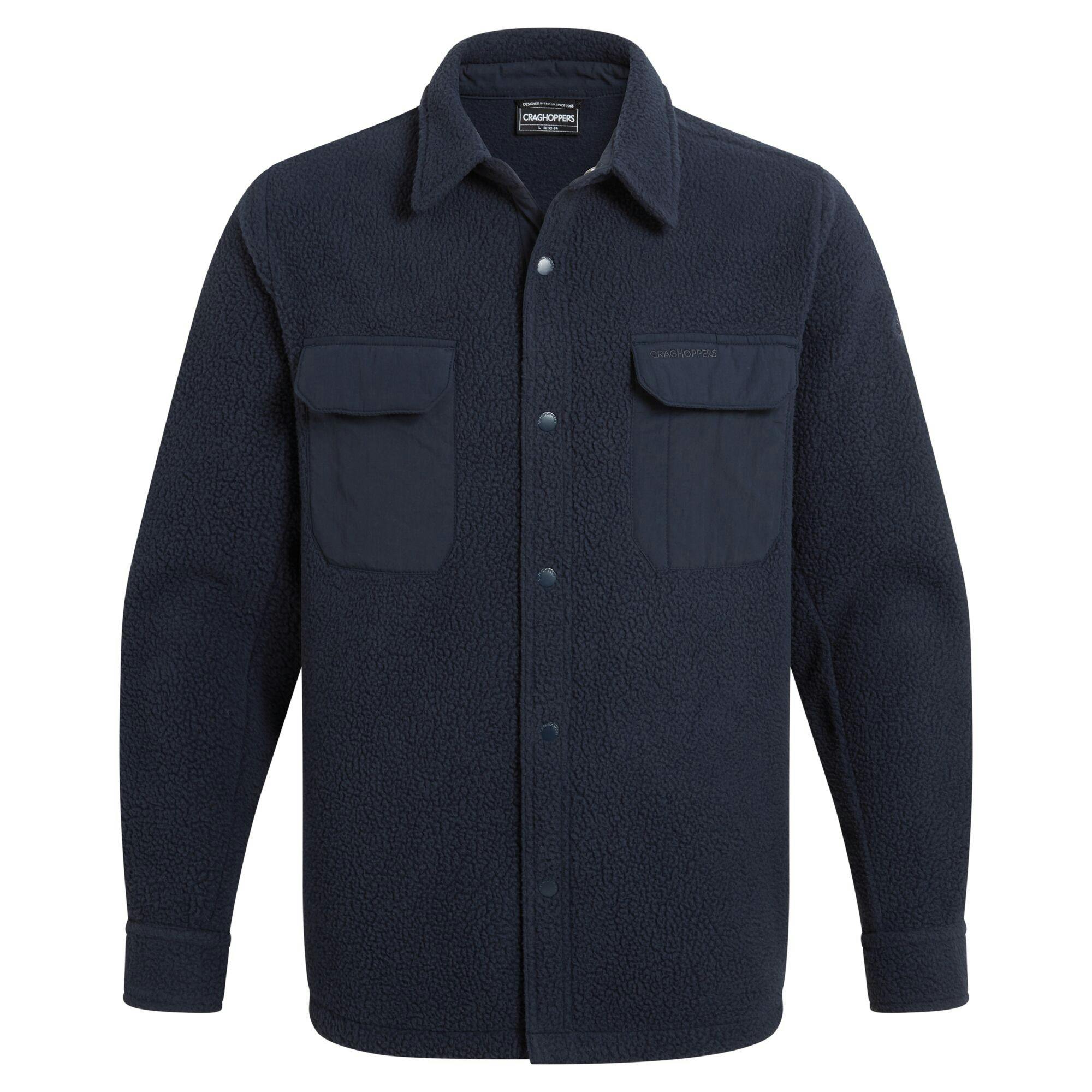 Craghoppers Men's Blue Blencathra Overshirt - Navy - Xxl - Navy - 100% Recycled Polyester