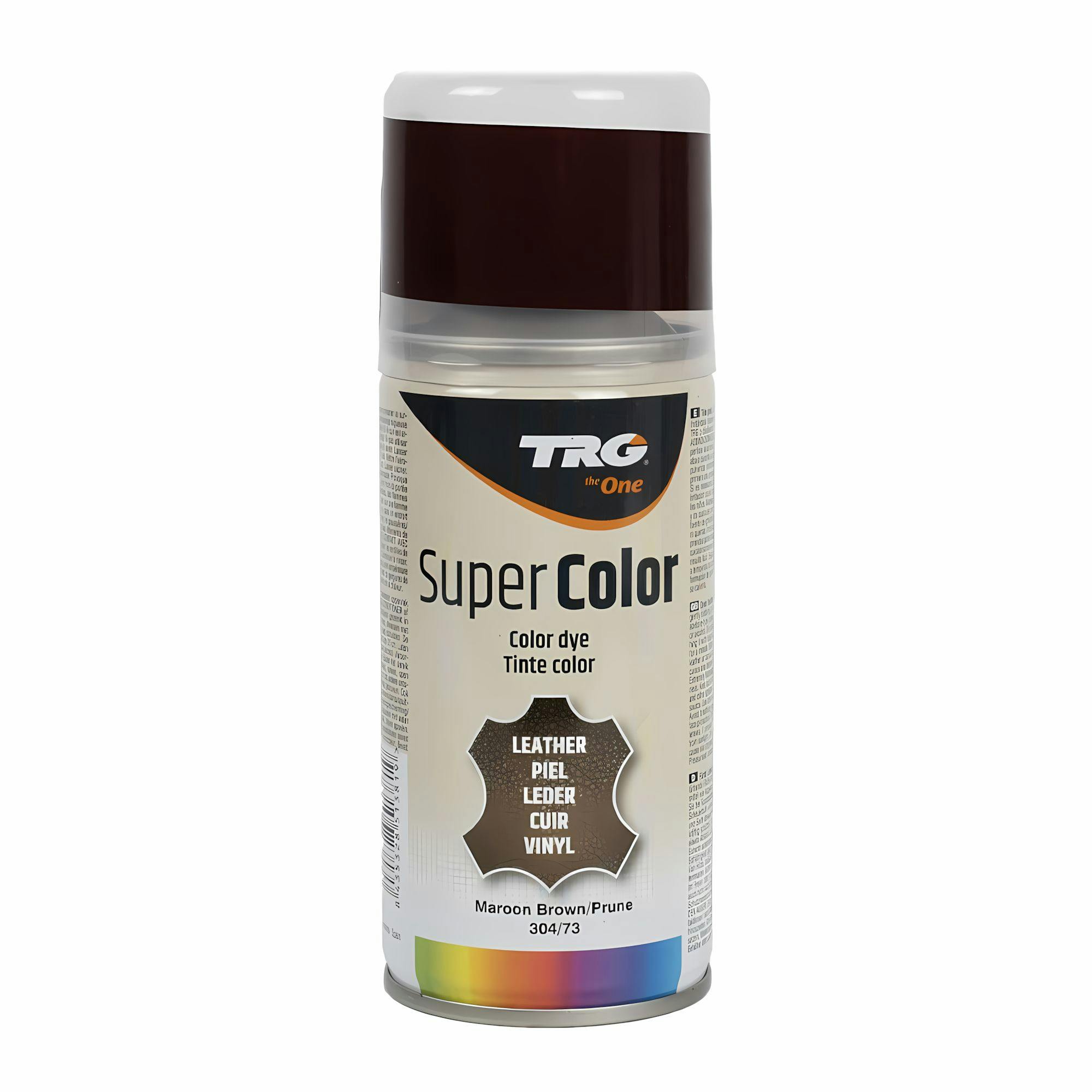 Rackhams Brown Super Colour Aerosol Paint - Leather And Vinyl Recolouring 150Ml - Medium