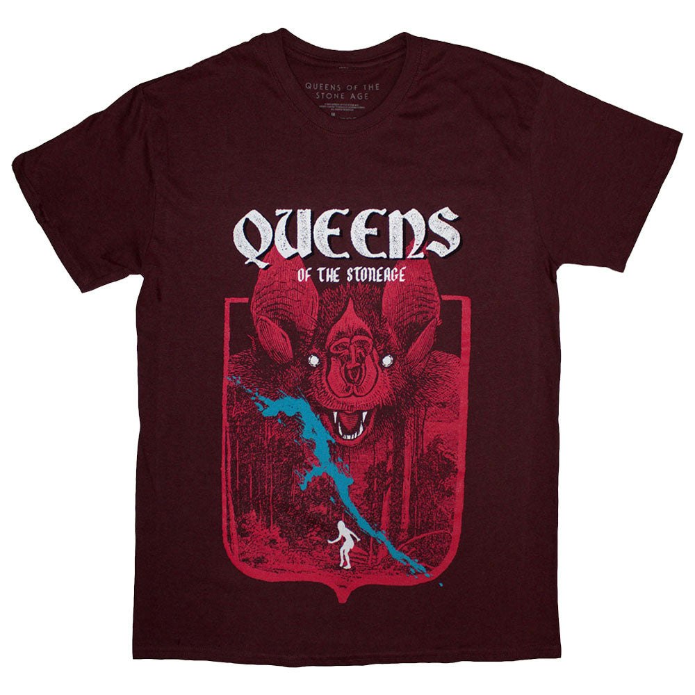 Paradiso Clothing Unisex Paradiso Queens Of The Stone Bat Band Logo T Shirt - Xl
