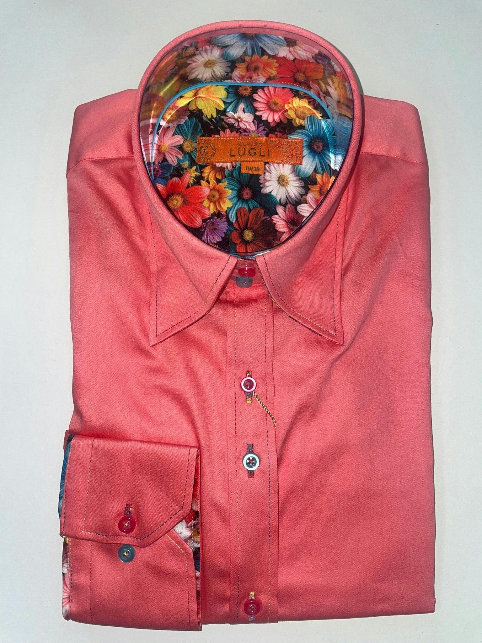 Claudio Lugli Women's Fuchsia Classic Plain Clw2505 Shirt - 8.0