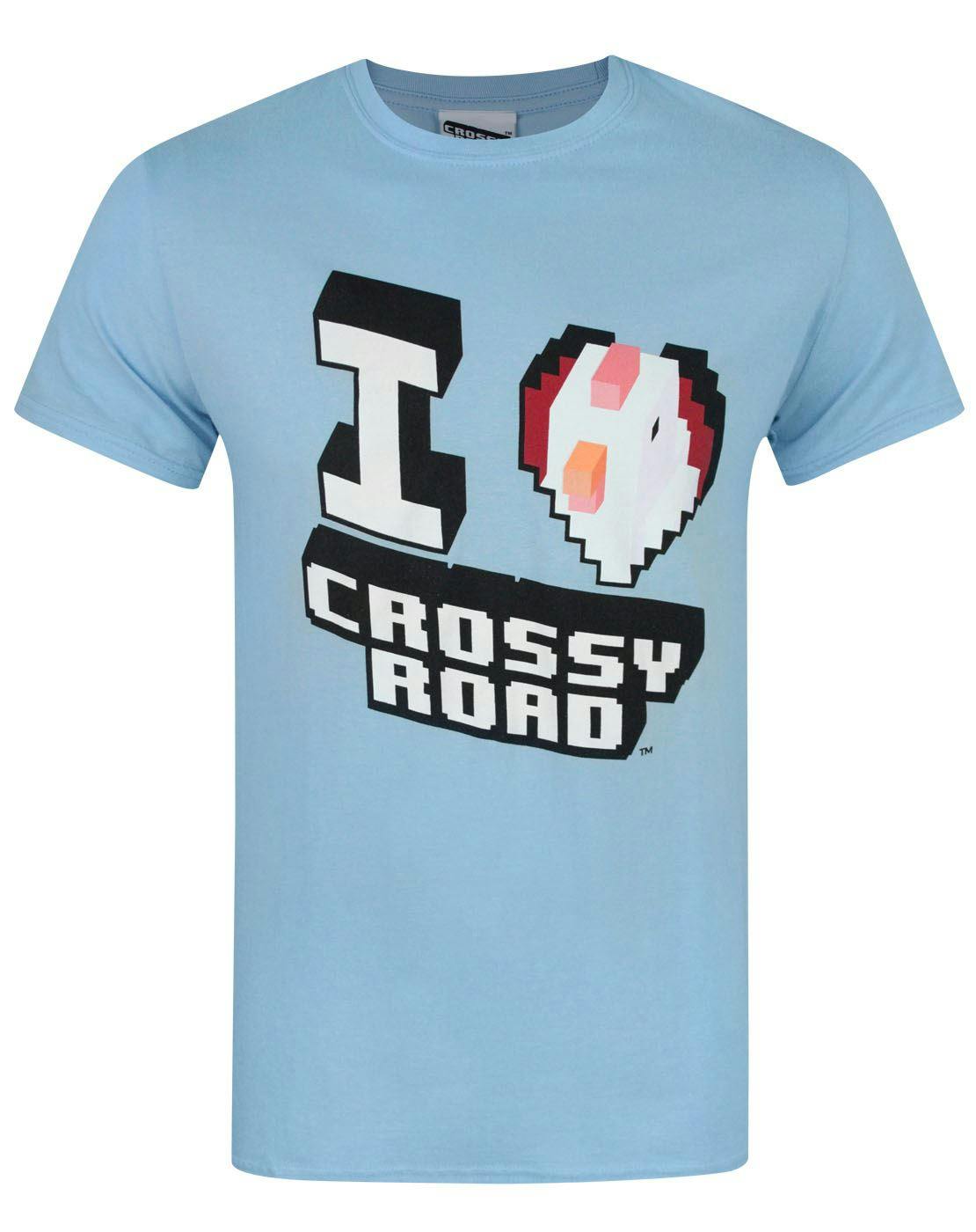 Vanilla Underground Men's Blue Crossy Road Logo Short Sleeved T-Shirt - Large