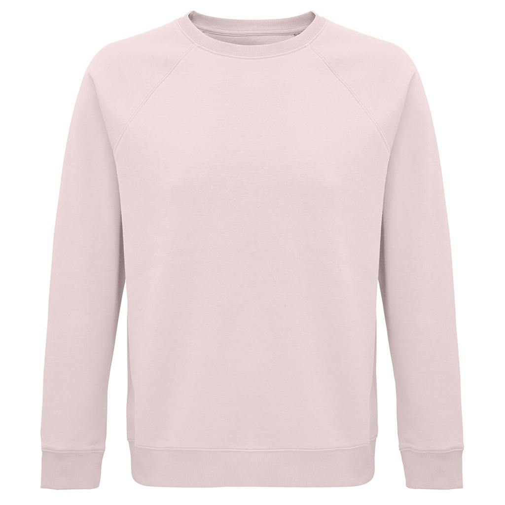 Sol's Men's Pale Pink Space Raglan Sweatshirt In | Size: Large - Image 2
