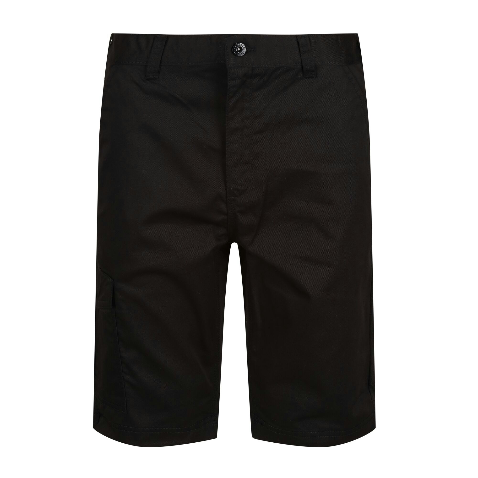 Regatta Men's Black Pro Cargo Shorts - 30R - 65% Polyester/35% Cotton Twill