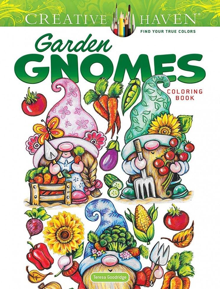 Creative Haven Garden Gnomes Coloring Book Teresa Goodridge - Image 8