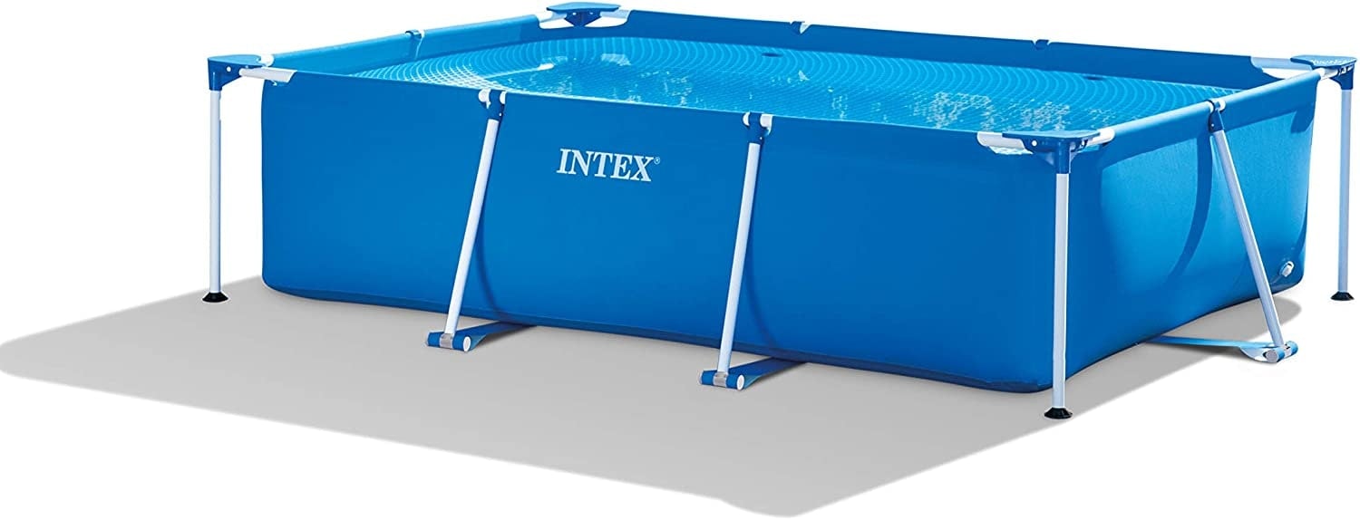 Rackhams Blue Metal Frame Rectangular Pool 300 X 200 X 75Cm