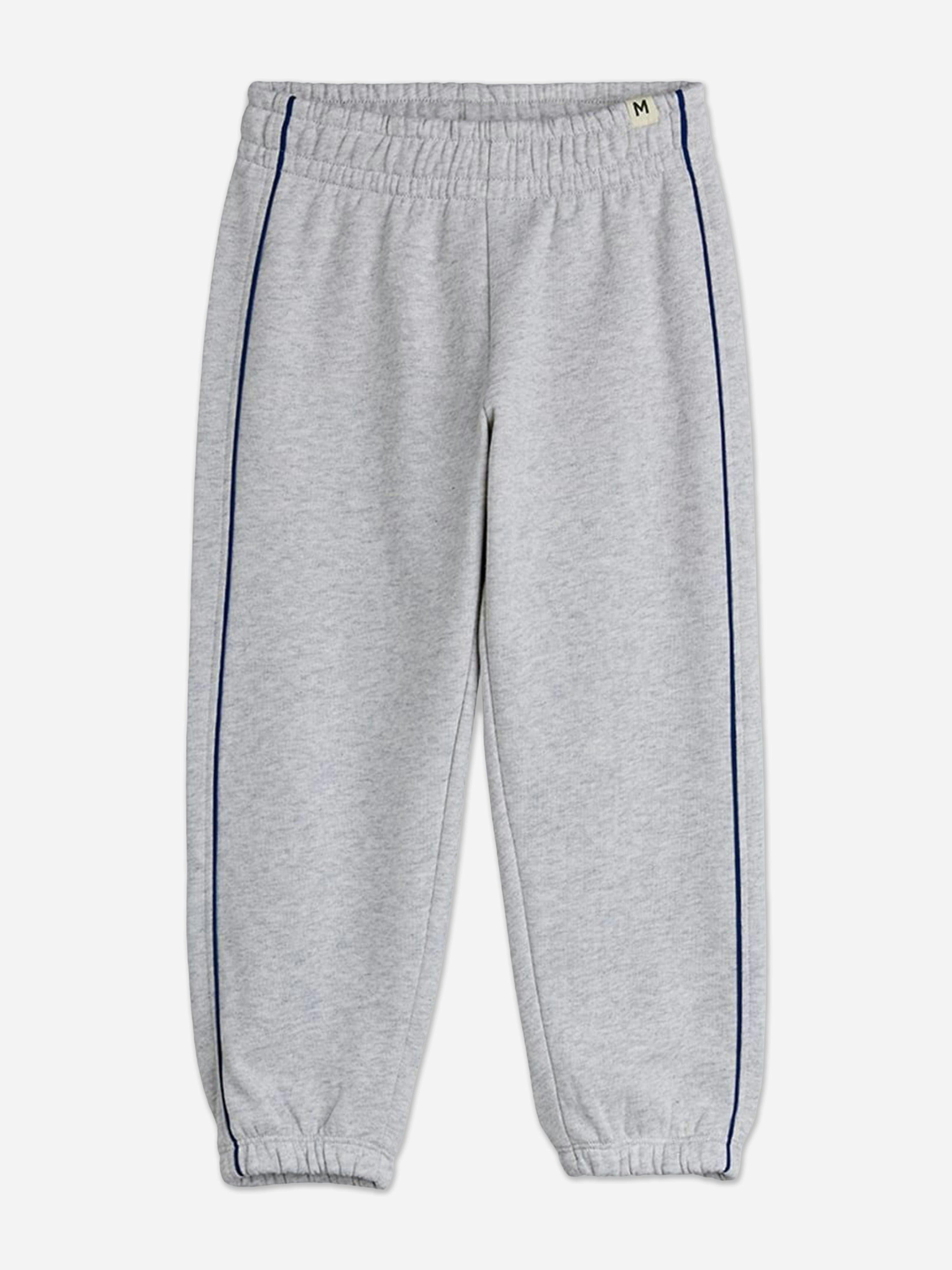 Mini Rodini Women's Grey Baby Girls Plain Piping Joggers In - 56 - 62 Cm (1-4 Mths)