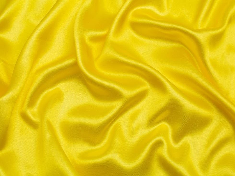 Minerva Core Range Yellow Minerva Liquid Satin Fabric - Plain Design Dressmaking Fabric, 150 Cm / 60" Wide - Per Metre