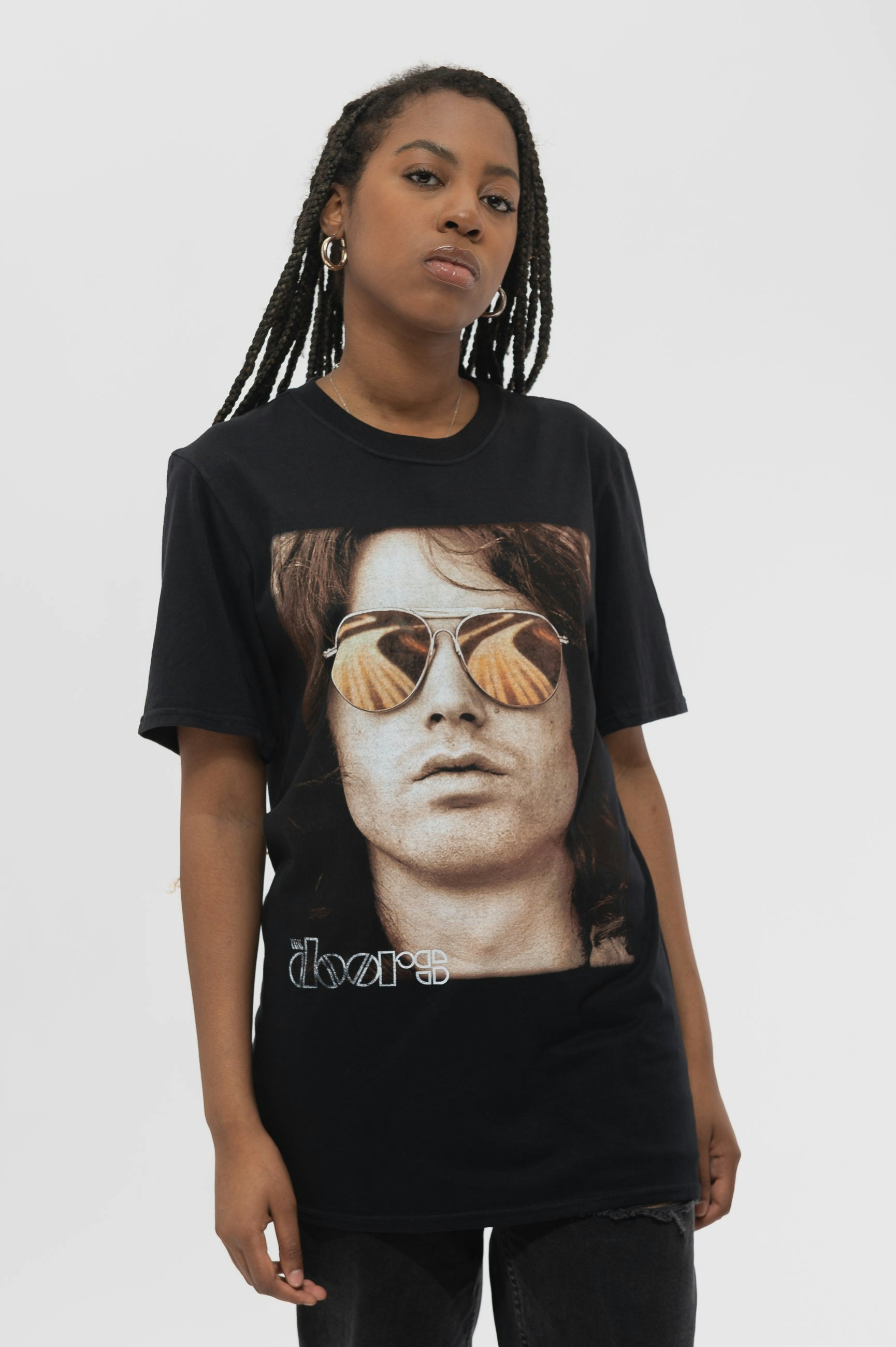 Paradiso Clothing Unisex Black Paradiso The Doors Jim Morrison Face T Shirt - M
