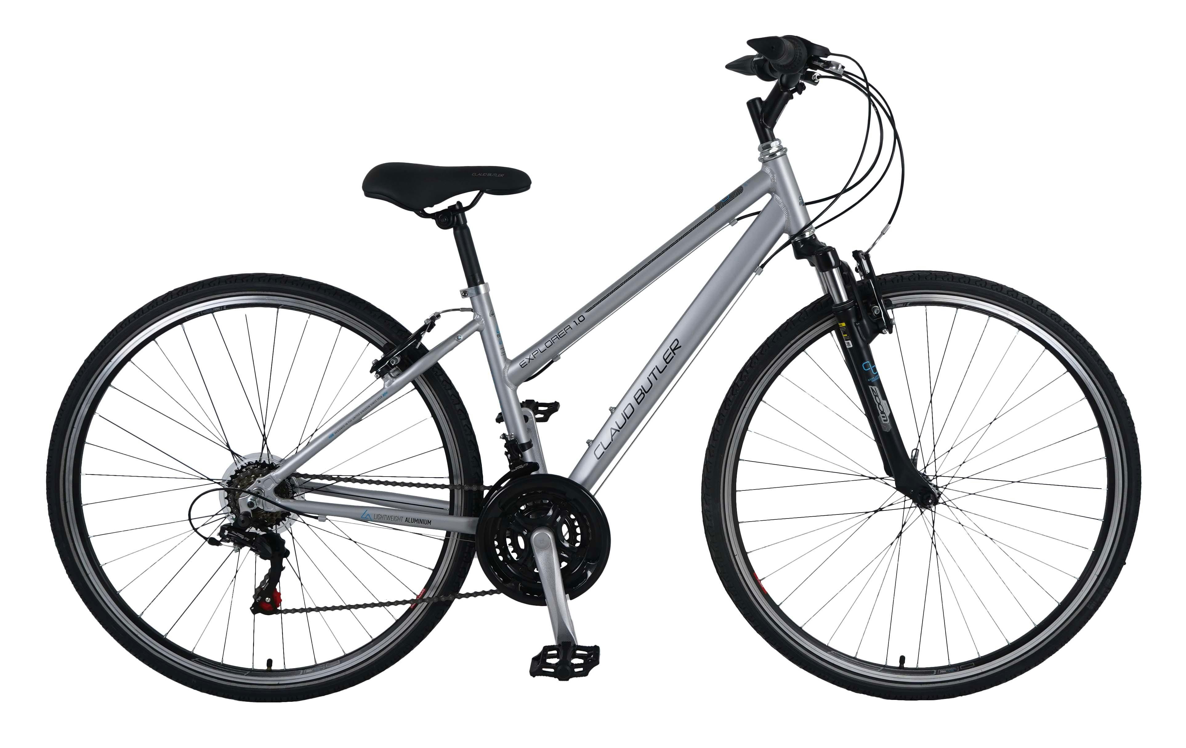 Claud Butler Explorer 1.0 Low Step Hybrid Bike - Hybrid Bike - 18Cm