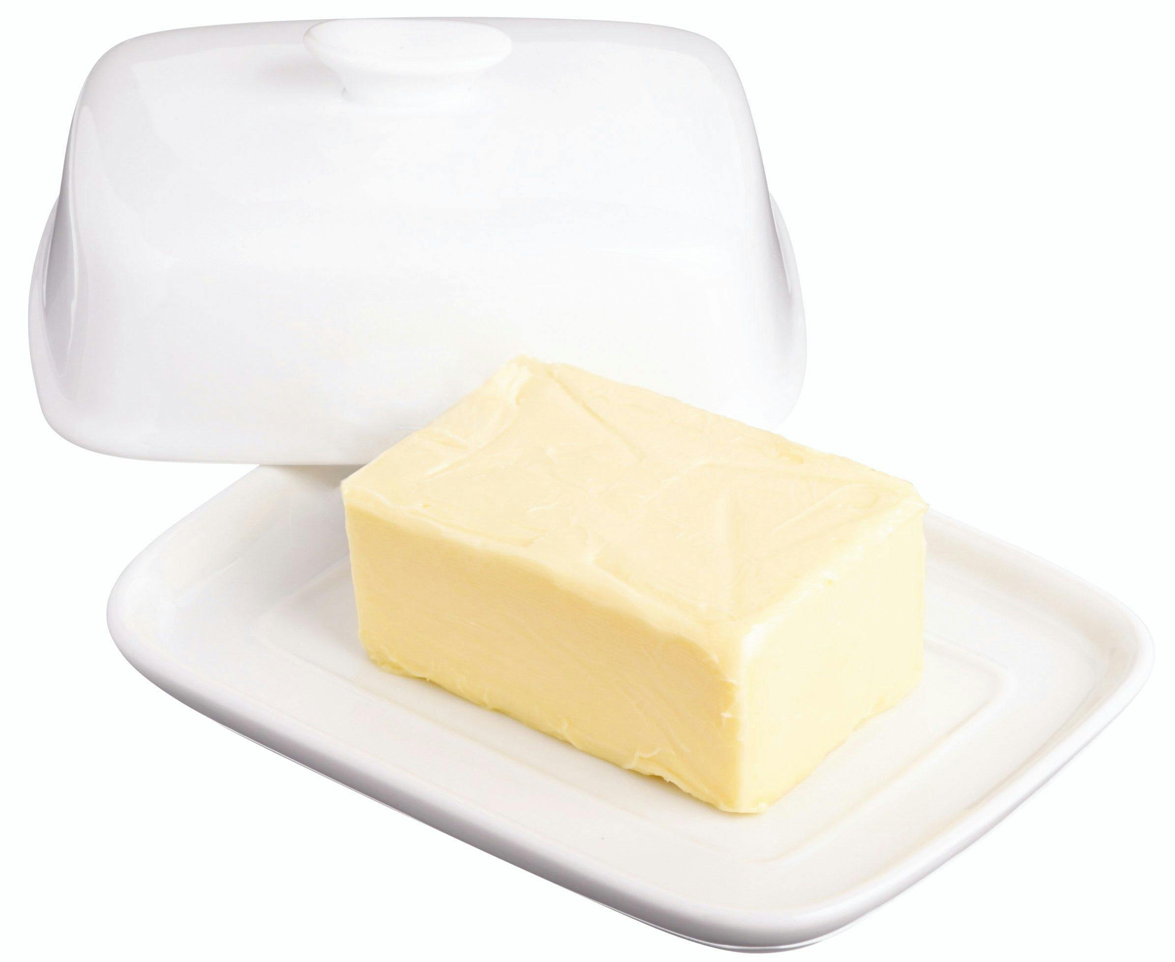 Rackhams White Porcelain Covered Butter Dish - Ceramic - Butter Dish