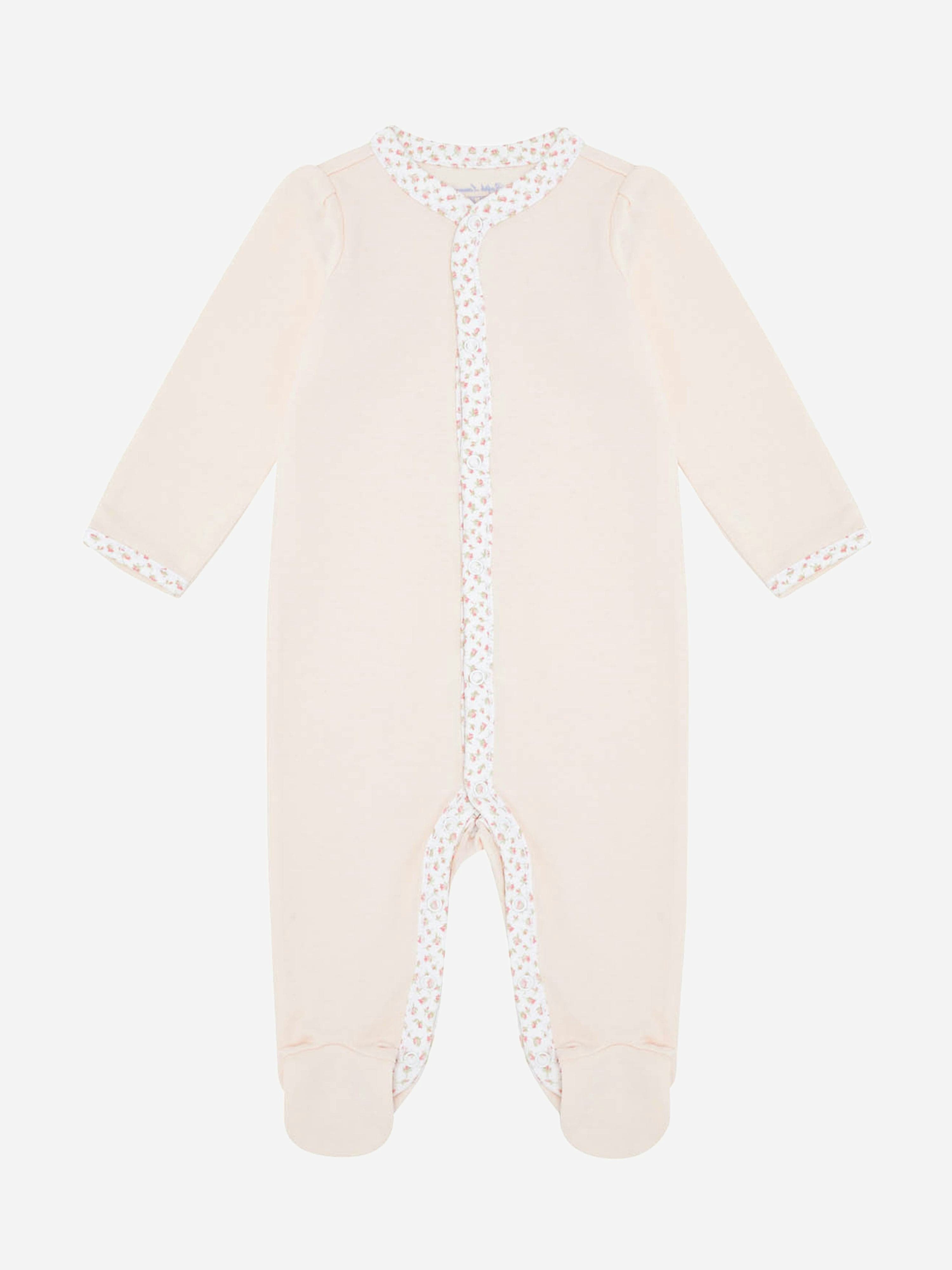 Ralph Lauren Kids Girls Pink Baby Logo Babygrow In - Newborn
