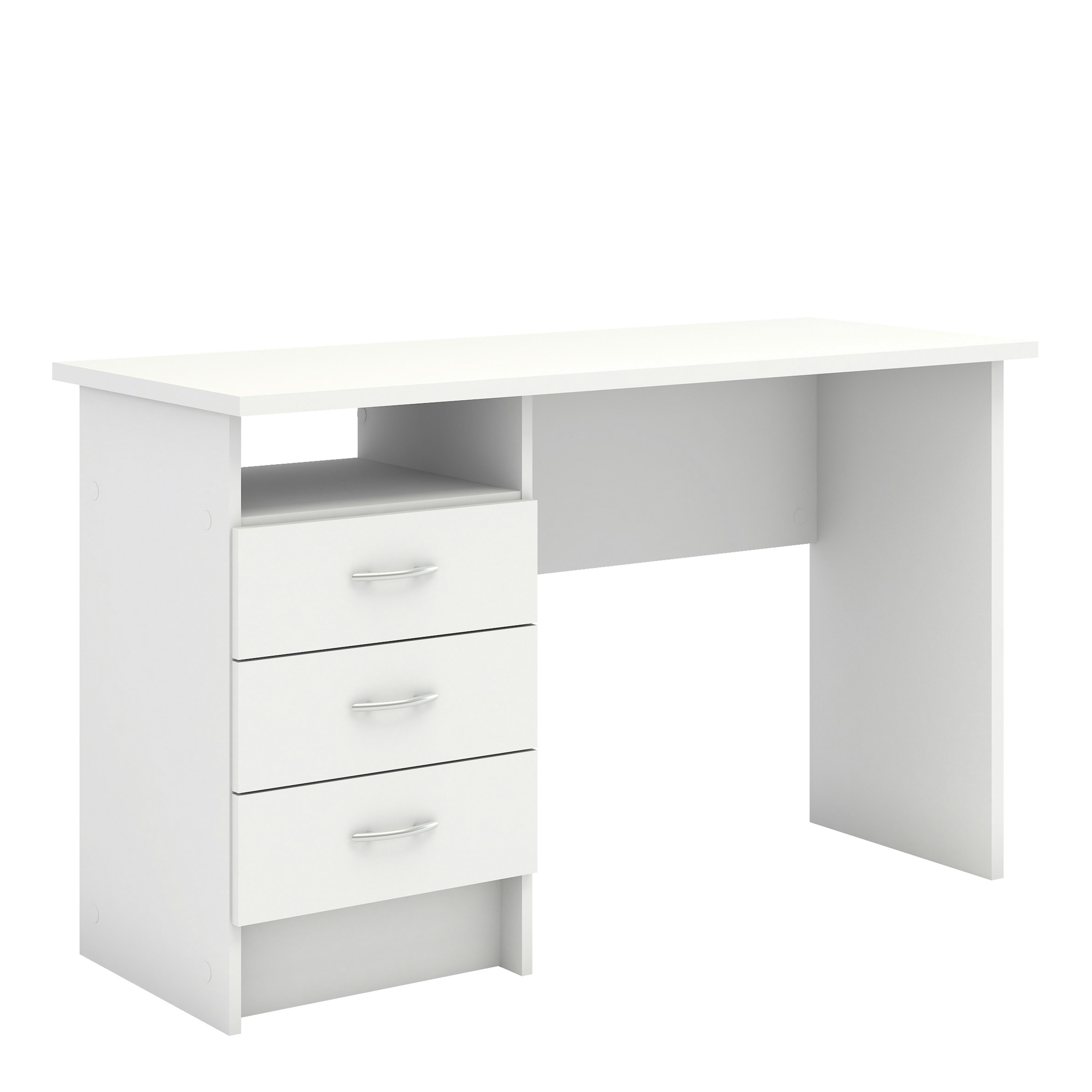 Furniture To Go Function Plus Desk - 3 Drawers - White - Image 5