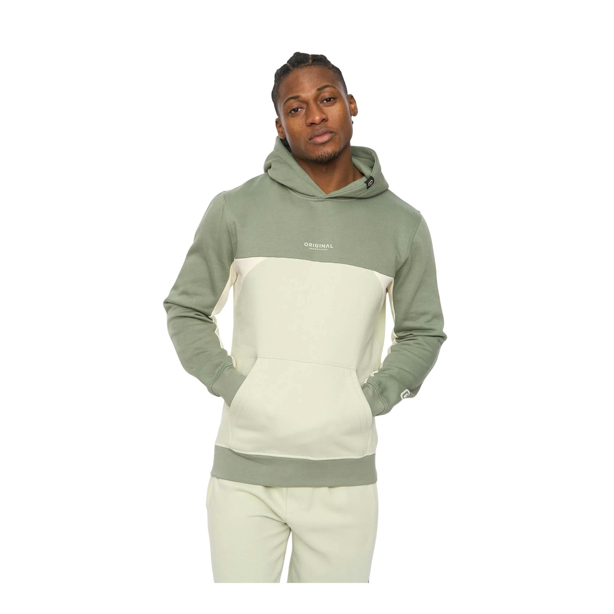 Crosshatch Men's Light Castlebay Hoodie - Olive - Xl - Olive - 60% Cotton/40% Polyester