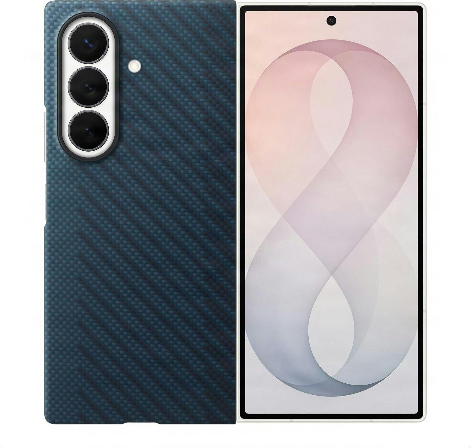 Samsung Blue Galaxy Z Fold 8 Ultra 8.0" Carbon Magnet Case - Ef-Kf976snegww