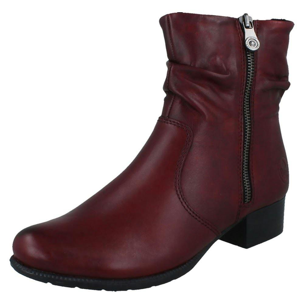 Rieker Women's Red Smart Casual Ankle Boots 78656 - Uk 5