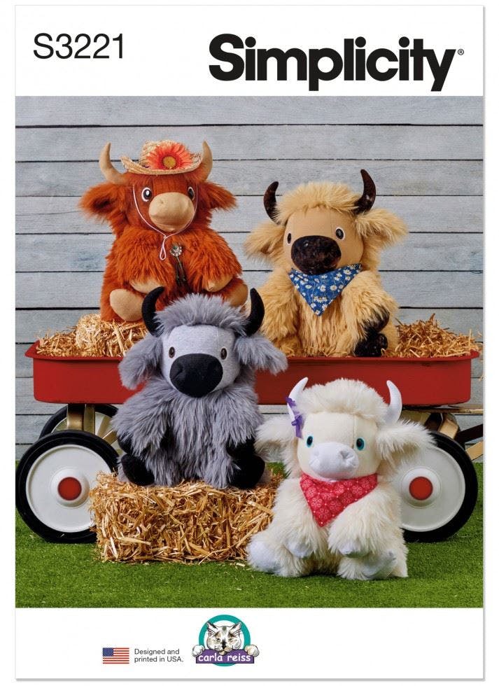 Simplicity Sewing Pattern 3221, Toys Os (One Size) - Intermediate - Os (One Size)