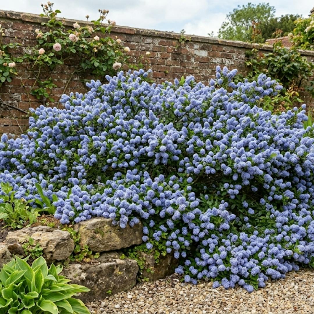 Lilac Ceanothus Repens Californian Evergreen Ground Cover Shrub 2L Pot