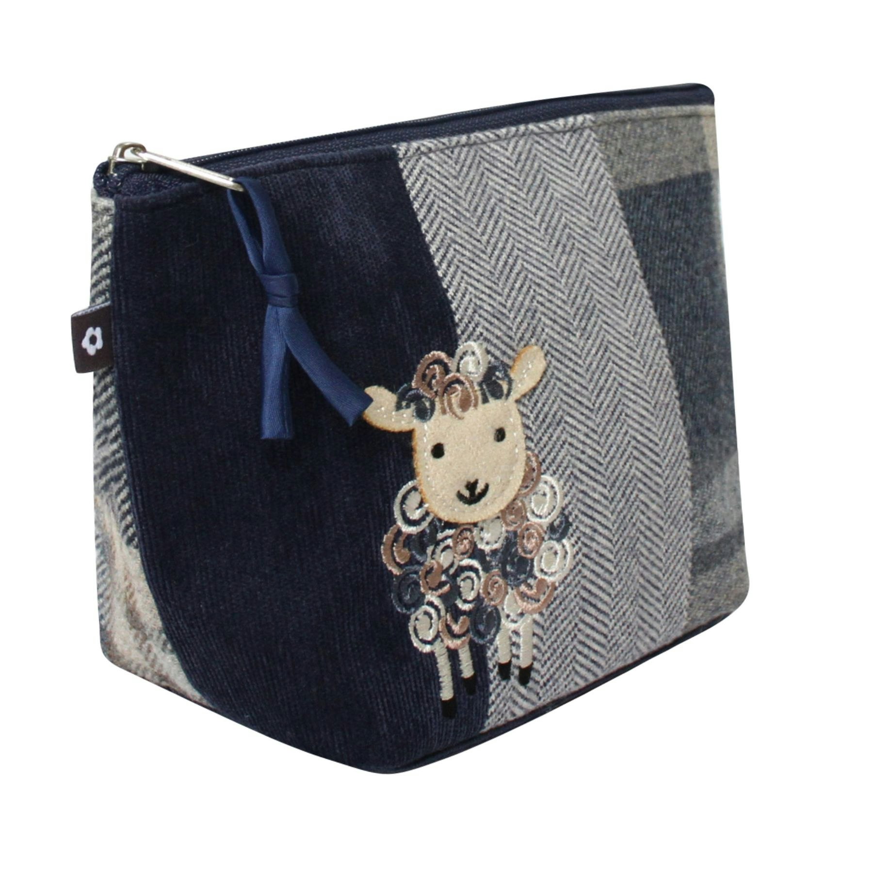 Earth Squared Sheep Tartan Makeup Cosmetic Bag - Sheep