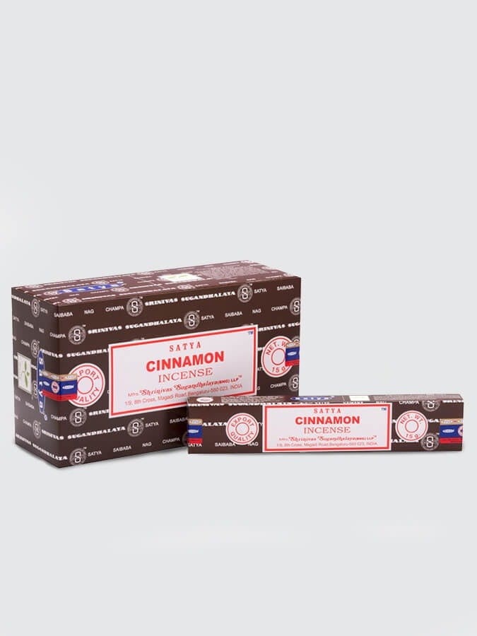 Satya Nag Champa Cinnamon Incense Sticks - Box 12 Packs - Image 3