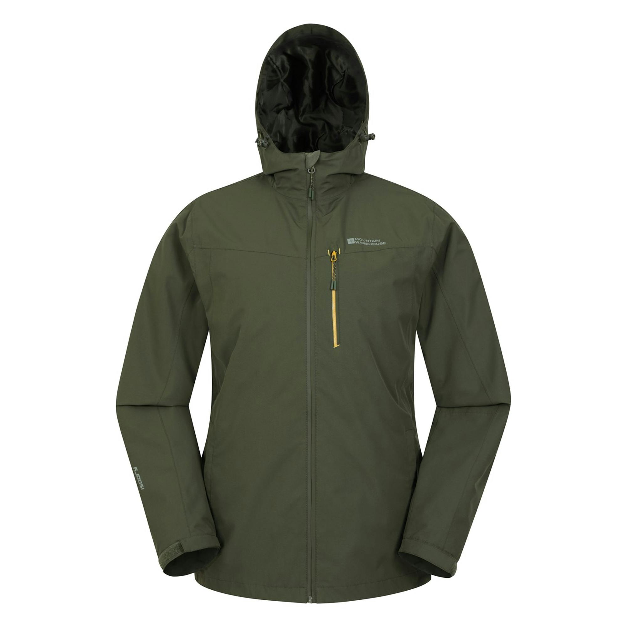 Mountain Warehouse Men's Green Brisk Extreme Waterproof Jacket - S - 100% Polyester