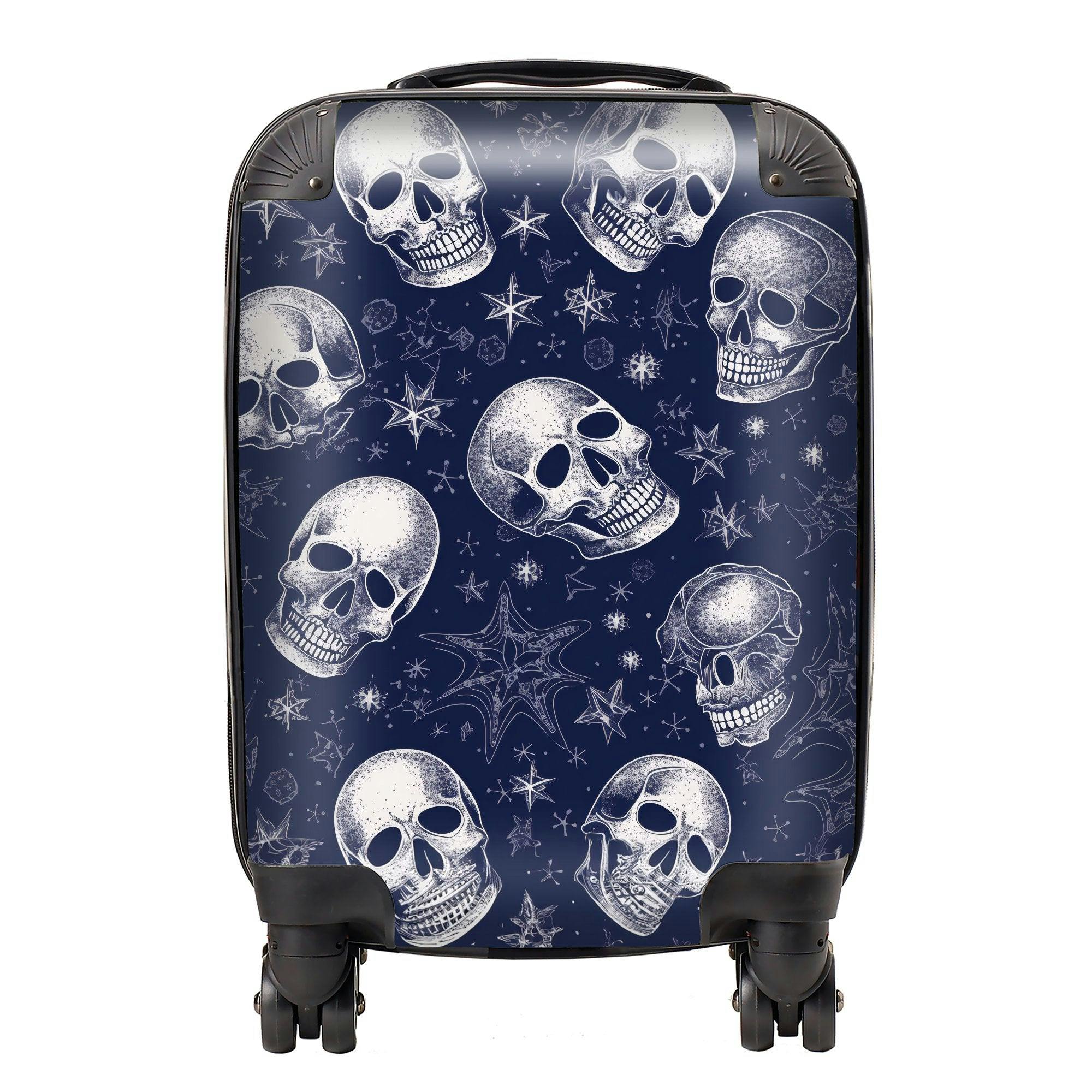 Warren Reed Evening Skulls And Stars Suitcase - Small
