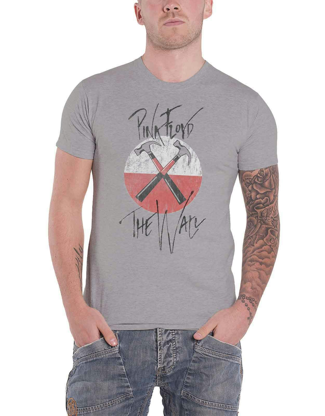 Paradiso Clothing Men's Pink Floyd The Wall Faded Hammers T Shirt - S