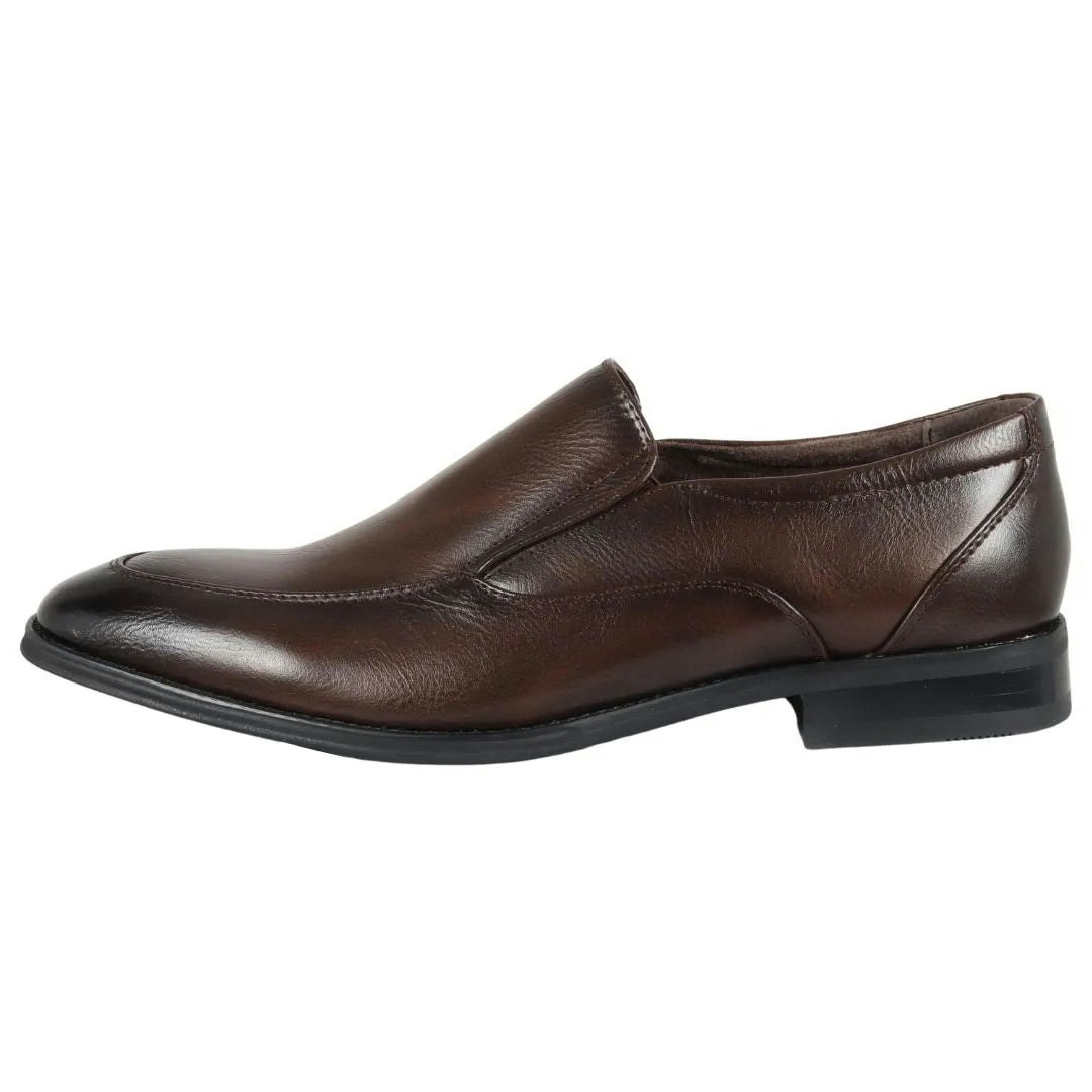 Dolcetto Men's Brown Loafers Slip On Formal Shoes - Uk 10