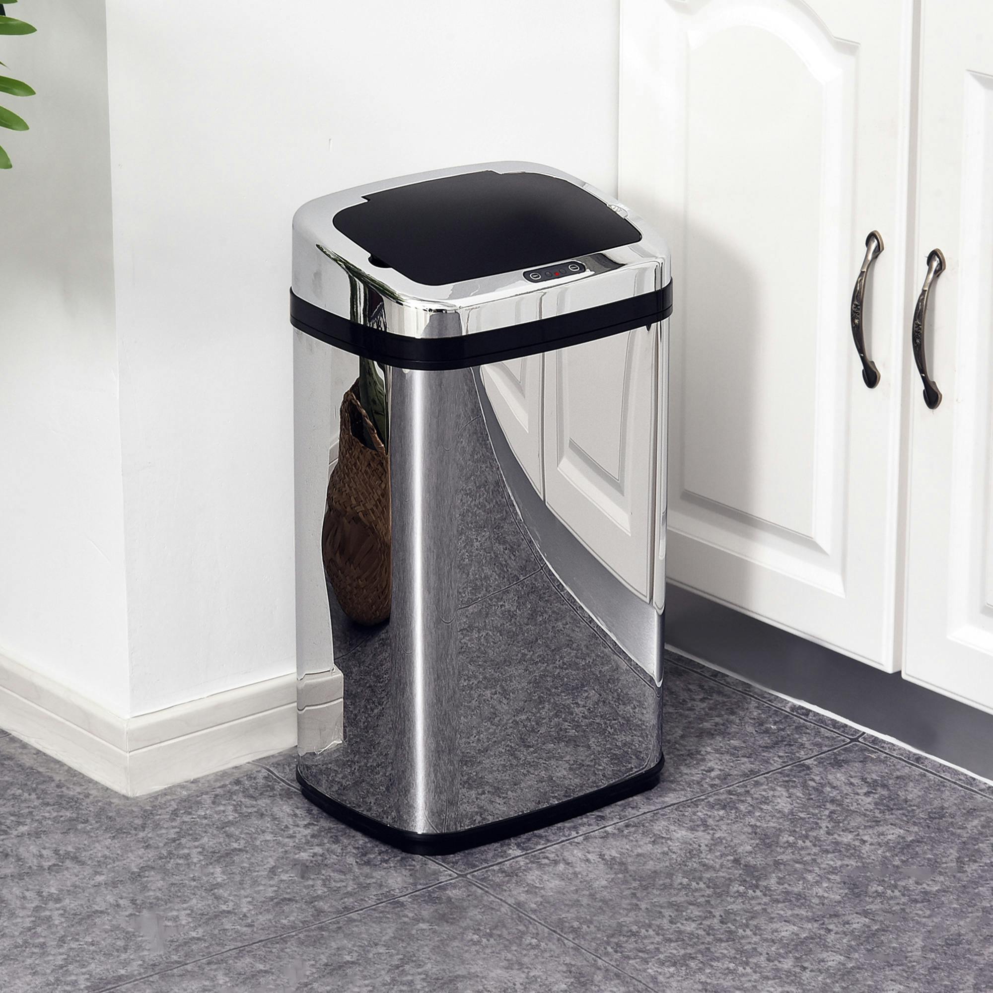 Rackhams 30L Automatic Kitchen Bin With Lid And Infrared Motion Sensor