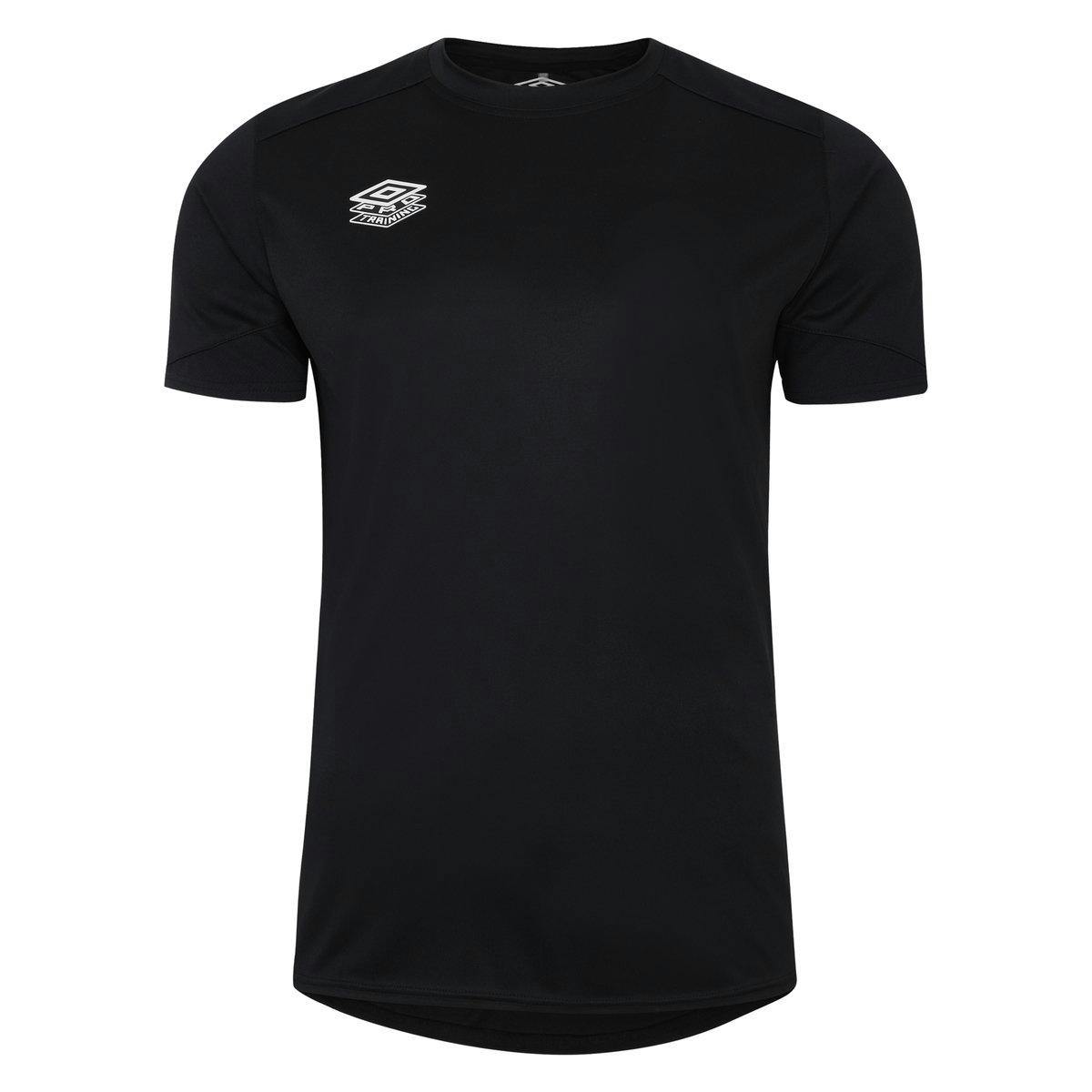 Umbro Unisex Black Adult Optimus Training T-Shirt - Xxl - 100% Recycled Polyester