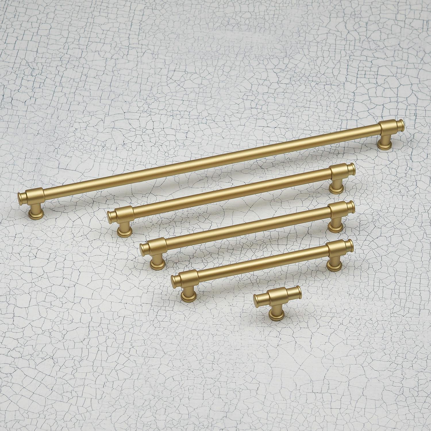 Rackhams Gold Matt Industrial Pulls - 192Mm Handle