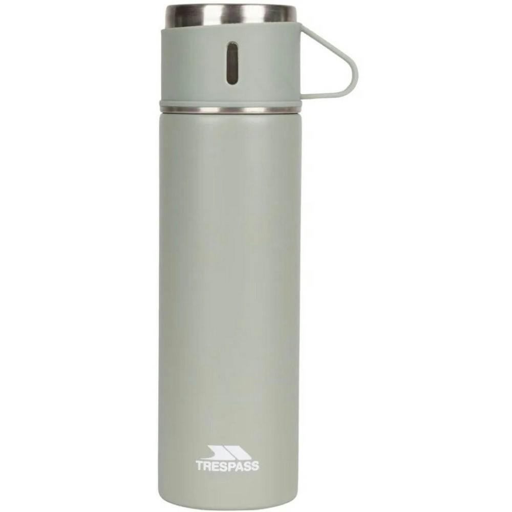 Rackhams Recce Stainless Steel Flask - Sage - One Size - Sage - 100% Stainless Steel