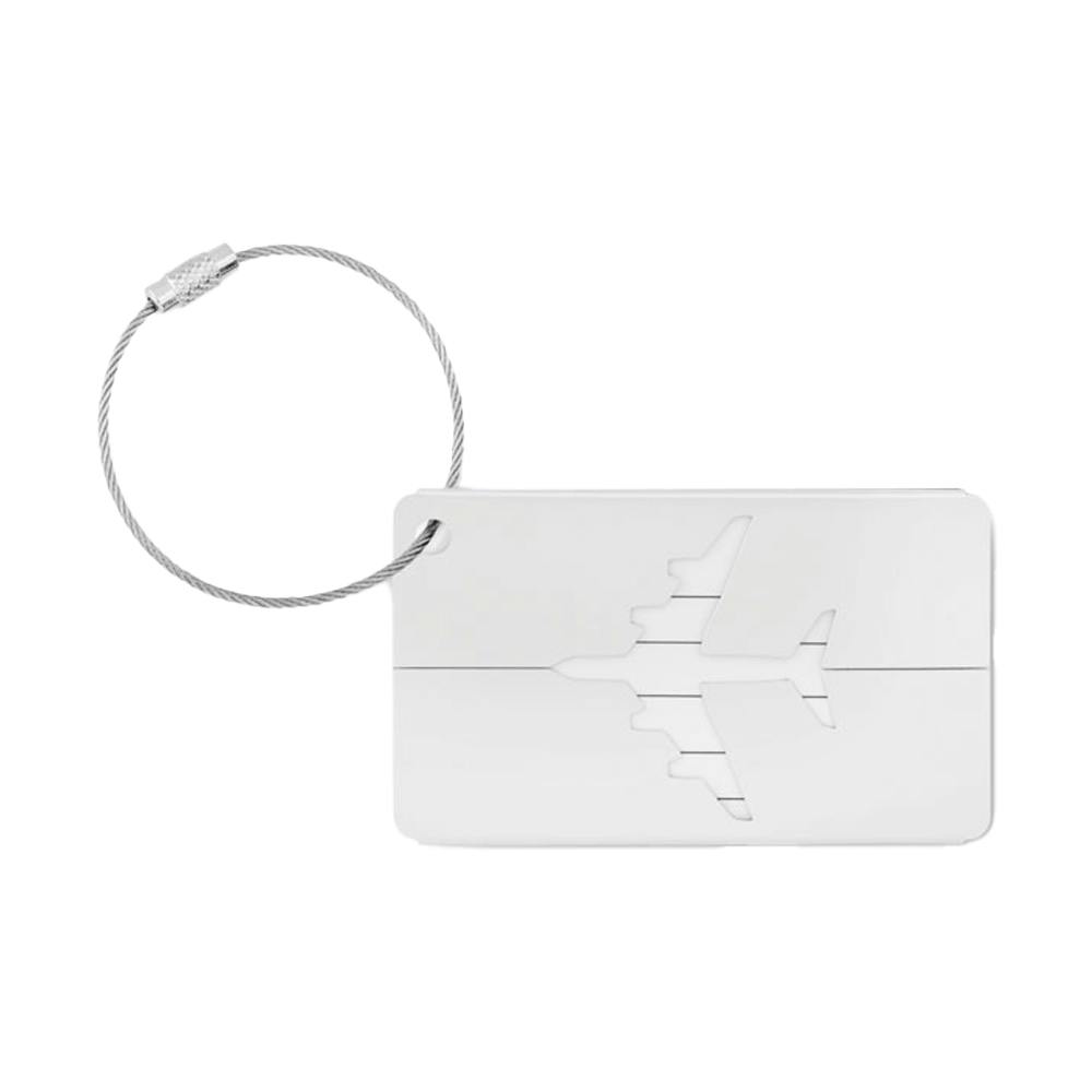 Midocean Silver Fly Aluminium Luggage Tag - Matt - One Size - Matt - 100% Mixed