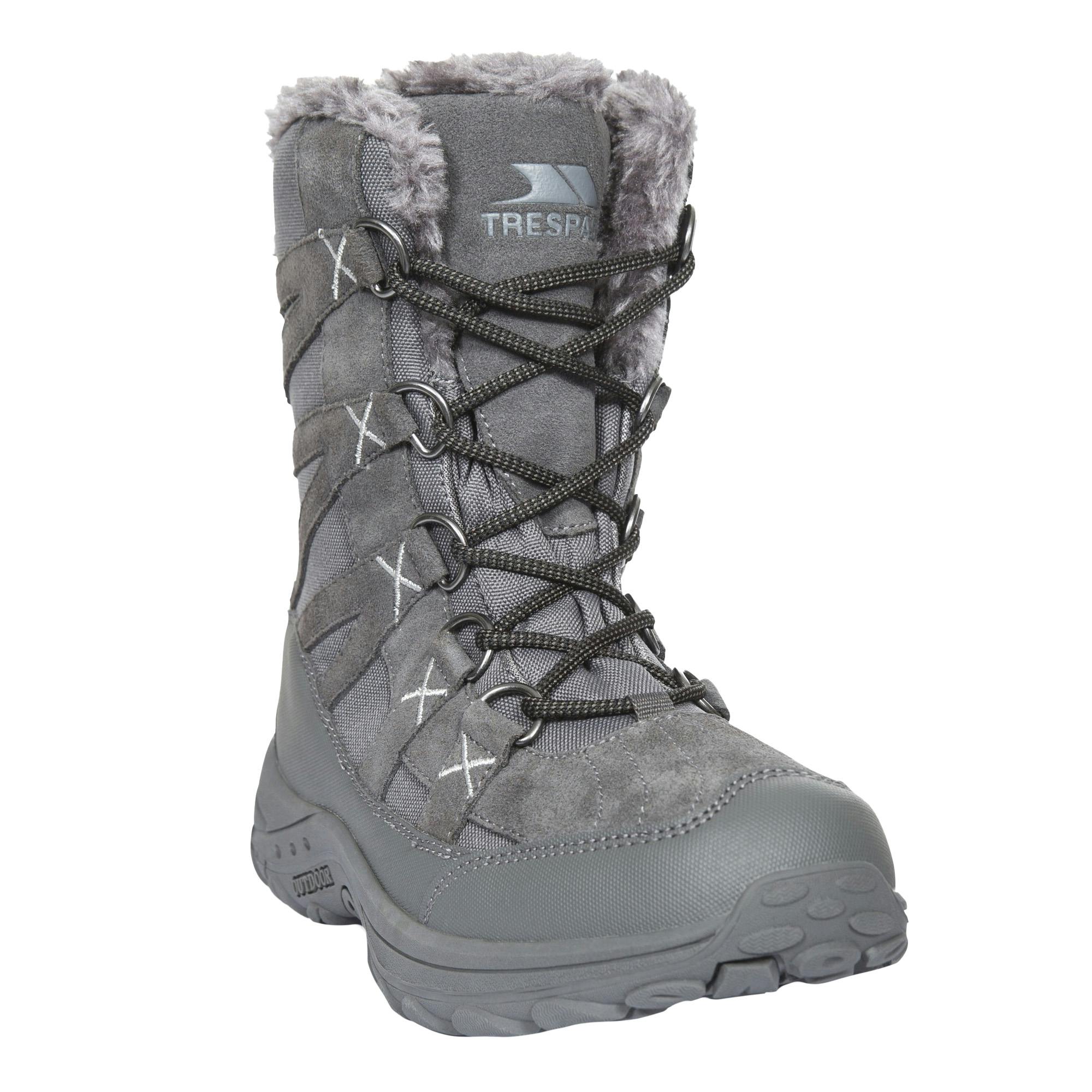 Trespass Womens/Ladies Zofia Snowboot - Grey - Size UK 3 - Image 3